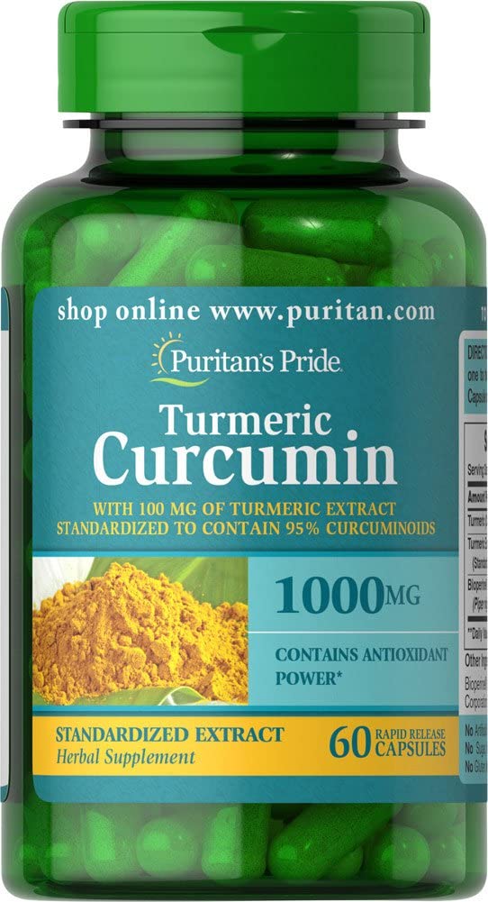 Puritan's Pride Turmeric Curcumin 1000 Mg 60 Capsules