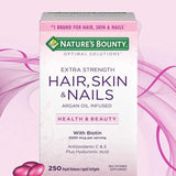 Nature's Bounty Hair, Skin and Nails, 250 Softgels