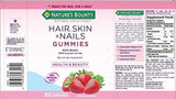 Nature's Bounty Hair, Skin and Nails - 80 Gummies (Strawberry)