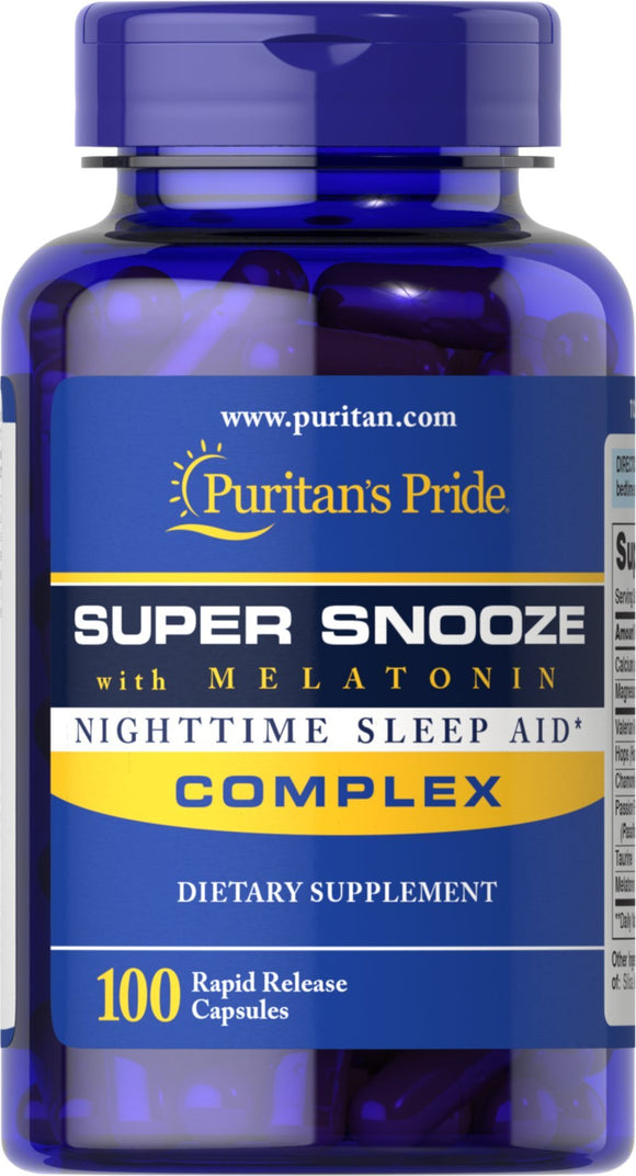 Puritan's Pride Super Snooze with Melatonin 100 Capsules
