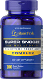 Puritan's Pride Super Snooze with Melatonin 100 Capsules